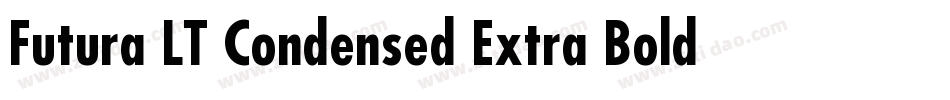 Futura LT Condensed Extra Bold字体转换